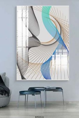 Download file File tranh hiện đại pha lê gương KF80532 (gốc) in mica đèn LED