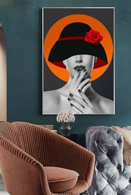 File tranh File tranh hiện đại pha lê gương KF80533 (bản gốc) in lụa dán tường