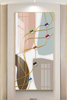 File gốc File tranh hiện đại pha lê gương KF80733 (in lụa) cao cấp
