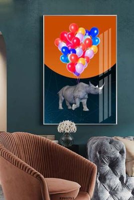 File tranh File tranh hiện đại pha lê gương KF80752 (file gốc) chủ đề phong thủy