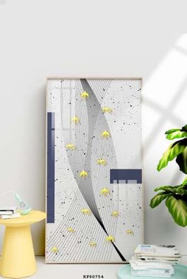 File tranh in trần File tranh hiện đại pha lê gương KF80754 (ảnh gốc siêu nét)