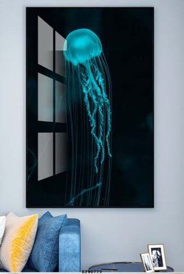 Download file gốc File tranh hiện đại pha lê gương KF80779 (in lụa) tranh 3D