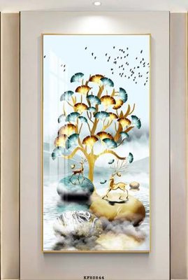 Mua file gốc File tranh hiện đại pha lê gương KF80844 (PSD) tại Filetranh.com