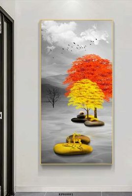 Download file File tranh hiện đại pha lê gương KF80881 (chất lượng in ấn)