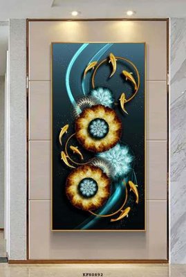 File gốc File tranh hiện đại pha lê gương KF80892 (ảnh rõ nét) để in