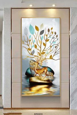 File gốc File tranh hiện đại pha lê gương KF80896 (AI/EPS) cho in ấn