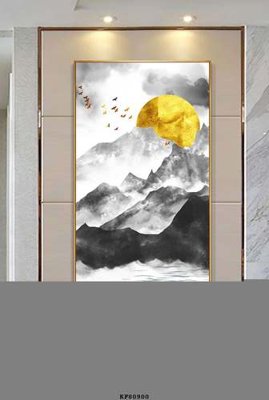 File gốc File tranh hiện đại pha lê gương KF80900 (chủ đề hiện đại) trang trí