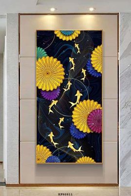 Download file gốc File tranh hiện đại pha lê gương KF80911 (dùng cho in ấn)