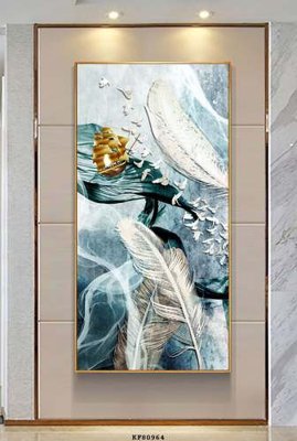 Tải file gốc File tranh hiện đại pha lê gương KF80964 dùng cho in ấn