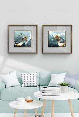 File gốc File tranh hiện đại pha lê gương KF80975 (PNG) trong suốt (transparent)