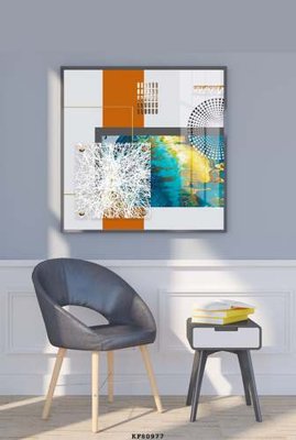 File in ấn File tranh hiện đại pha lê gương KF80977 (bản gốc) chất lượng cao