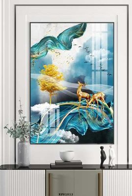 Tải file File tranh hiện đại pha lê gương KF81012 (ảnh gốc) 300dpi File tranh hiện đại pha lê gương KF81012