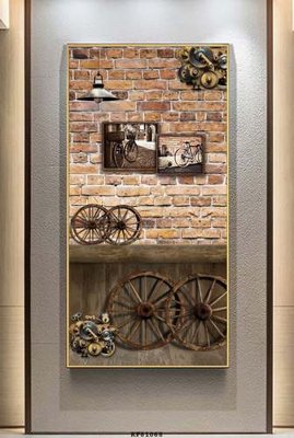 File tranh File tranh hiện đại pha lê gương KF81068 (gốc) chủ đề động vật