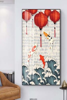 File in trần File tranh hiện đại pha lê gương KF81193 (bản gốc) trời sao