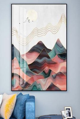 File gốc File tranh hiện đại pha lê gương KF81305 (PNG) không nền chất lượng