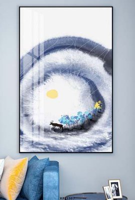 Tải file File tranh hiện đại pha lê gương KF81307 (gốc) làm file tranh quảng cáo