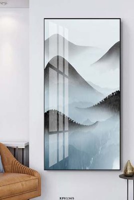 File tranh File tranh hiện đại pha lê gương KF81365 (gốc) phong cách tối giản