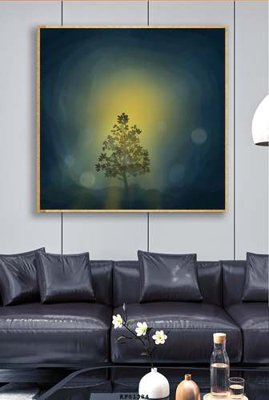 File tranh File tranh hiện đại pha lê gương KF81384 (gốc) in backlit film