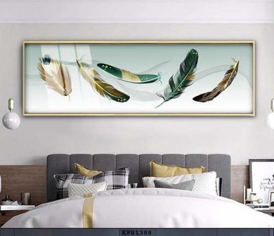 Download file gốc File tranh hiện đại pha lê gương KF81388 (in lụa) hoa lá