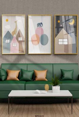 Tải file File tranh hiện đại pha lê gương KF81428 (PSD) cho in ấn quảng cáo