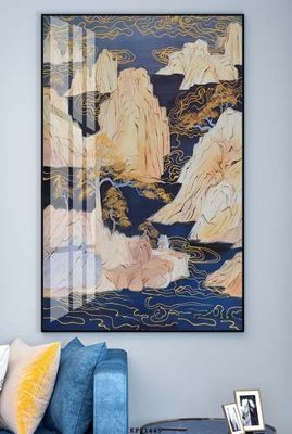 File in trần File tranh hiện đại pha lê gương KF81445 (bản gốc) trời sao