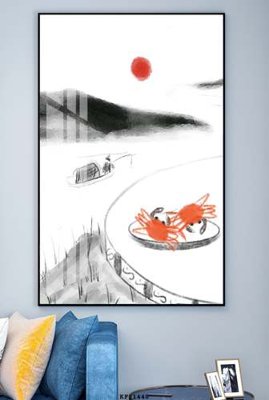 Download file gốc File tranh hiện đại pha lê gương KF81448 (in lụa) tranh 3D