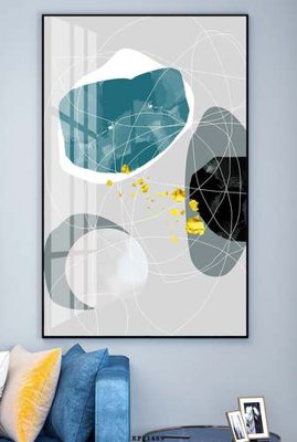 Ảnh gốc file in lụa File tranh hiện đại pha lê gương KF81489 chi tiết