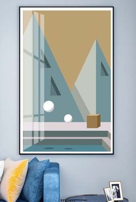 Download file gốc File tranh hiện đại pha lê gương KF81492 (in lụa) tranh 3D