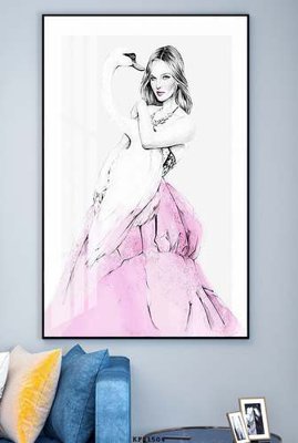 File gốc File tranh hiện đại pha lê gương KF81504 (in lụa) chi tiết cao