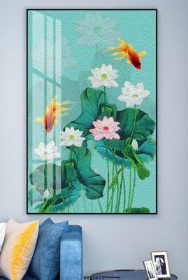 File in lụa File tranh hiện đại pha lê gương KF81571 (phong cảnh) File tranh hiện đại pha lê gương KF81571