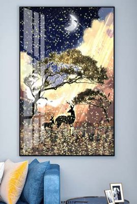 File gốc File tranh hiện đại pha lê gương KF81578 (phong cách) tối giản