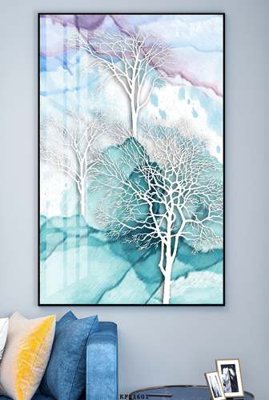 File in ấn File tranh hiện đại pha lê gương KF81601 (bản gốc) sắc nét