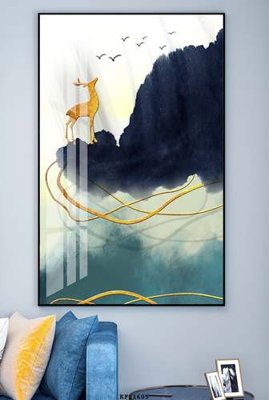 File tranh quảng cáo File tranh hiện đại pha lê gương KF81605 (download file gốc)