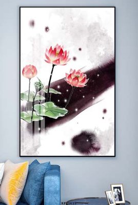 File gốc File tranh hiện đại pha lê gương KF81615 (in lụa) hoa văn cổ điển