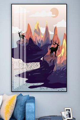 File tranh gốc File tranh hiện đại pha lê gương KF81639 (bản quyền) file PSD