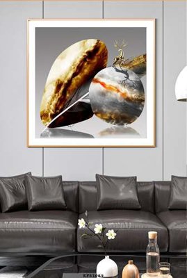 File tranh gốc File tranh hiện đại pha lê gương KF81689 chủ đề hiện đại