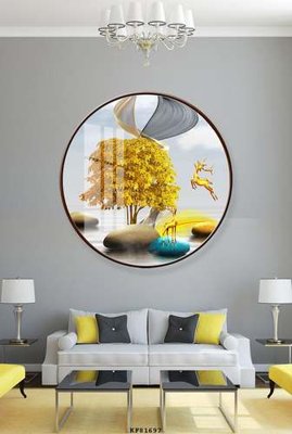 File gốc File tranh hiện đại pha lê gương KF81697 (trang trí) cho phòng khách
