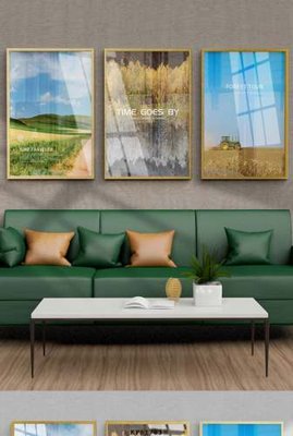 File in trần File tranh hiện đại pha lê gương KF81763 (bản gốc) đại dương