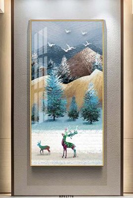 File gốc File tranh hiện đại pha lê gương KF81776 (PNG) nền trong suốt