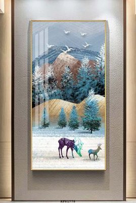 File gốc File tranh hiện đại pha lê gương KF81778 (ảnh chi tiết) để in trần