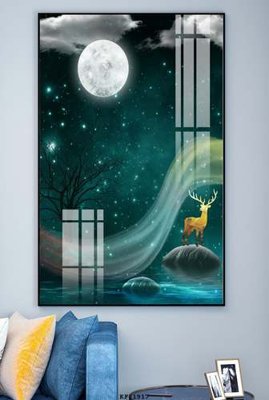 File tranh quảng cáo File tranh hiện đại pha lê gương KF81917 (download file gốc)