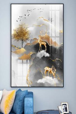 File gốc File tranh hiện đại pha lê gương KF81938 (phong cách) châu Âu