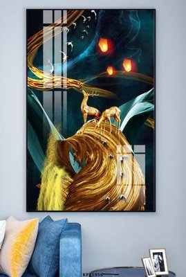 File gốc File tranh hiện đại pha lê gương KF81956 (in tráng gương) hiện đại