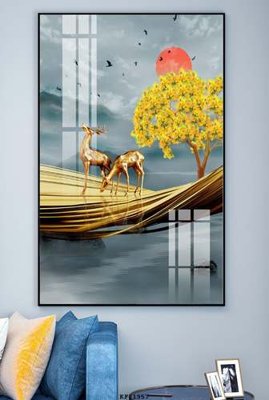 Tải file File tranh hiện đại pha lê gương KF81957 (gốc) in ấn chất lượng