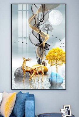 File gốc File tranh hiện đại pha lê gương KF81963 (in 3D) cho trang trí