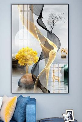 File ảnh File tranh hiện đại pha lê gương KF81970 (gốc) in Hiflex