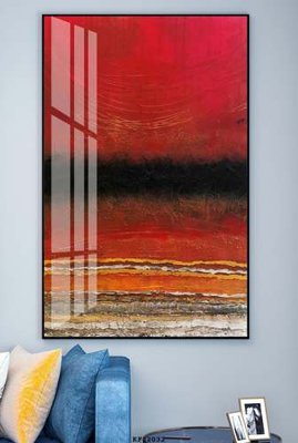 File in trần File tranh hiện đại pha lê gương KF82032 (bản gốc) hoa văn