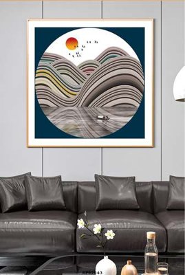 File in trần File tranh hiện đại pha lê gương KF82043 (bản gốc) 5D