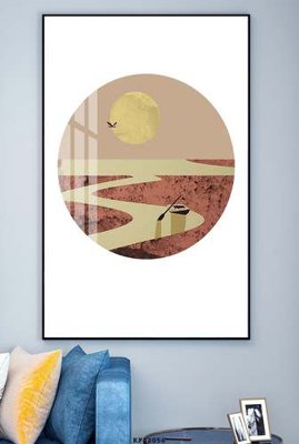 File ảnh File tranh hiện đại pha lê gương KF82056 (gốc) in poster