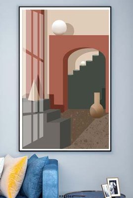 File tranh File tranh hiện đại pha lê gương KF82066 (gốc) chủ đề trừu tượng